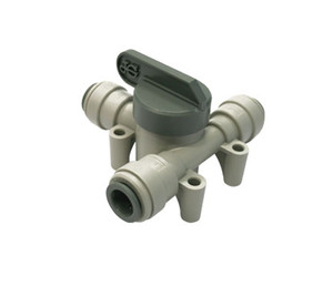 John Guest NC2555 Acetal Angle Stop Valve, Tube OD 3/8