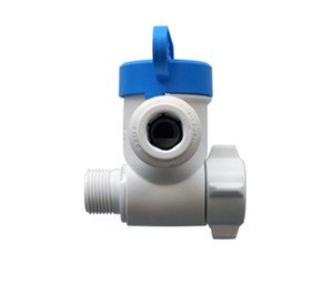 John Guest PASVPP2 Polypropylene Angle Stop Adapter Valve, 3/8 x 3/8 x 3/8 John Guest PASVPP2 Polypropylene Angle Stop Adapter Valve, 3/8 x 3/8 x 3/8