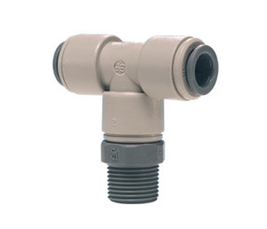 John Guest PI100802S Gray Acetal Swivel Branch Tee 1/4 x 1/4 Center Leg BSPT Bag of 10 John Guest PI100802S Gray Acetal Swivel Branch Tee 1/4 x 1/4 Center Leg BSPT Bag of 10
