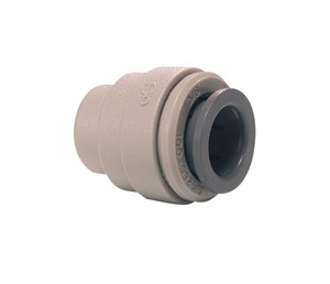 John Guest PI4612S Gray Acetal End Stop 3/8 Bag of 10