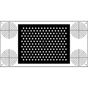 SensoPart ZCP500-13x15-X01 Calibration plate 500mm x 379.2mm x 4mm, 13x 15 points incl. crosshairs