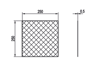 SensoPart RF 250/V Reflective foil for ranges up to 30 m, 250 x 250 mm