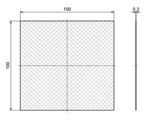 SensoPart RF 100 KL Reflective foil 100 x 100 mm, to cut to size, 100 x 100 mm
