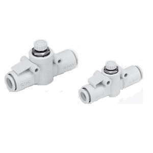 SMC 10-AS1002F-04 10-AS Series Clean Series Speed Controller With One-touch Fitting (In-line Type)