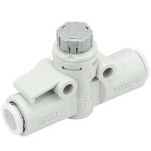 SMC AS2002FG-06A AS-FG Series Speed Controller With One-touch Fittings Stainless Steel Series In-line Type