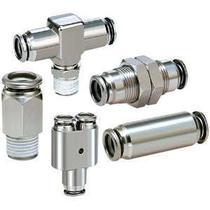 SMC KQGU03-00 KQG Series Stainless Steel 316, One-touch Fittings, Applicable Tubing