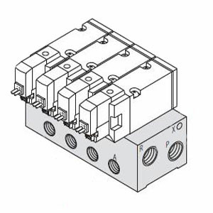 SMC SS3YJ7-42-06-C8 SYJ700 Series 3Port Solenoid Valve Rubber Seal Manifold For Lnternal Pilot Type42