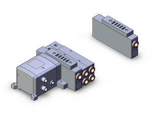 SMC SS5V3-W10S1QWD-08BS-N11-X160US Ss5V 08 Station Manifold, Tie-Rod Base