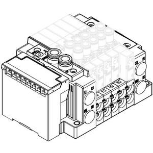 SMC SS5Y3-12S3Q-06D-D0 SY3000·5000·7000 Series Plug-in Connector Connecting Base EX120 Type12