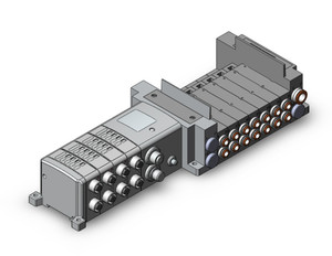 SMC SS5Y5-10SN4B-07C-C6 Ss5Y5 7 Sta Manifold Base