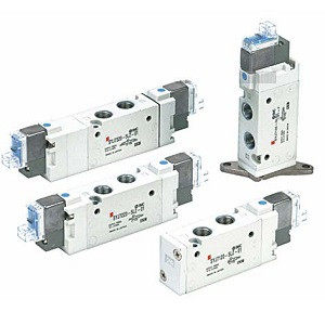 SMC SYJ7323-5DE-01T SYJ7000 Series 5 Port Solenoid Valve Rubber Seal Body Ported Single Valve