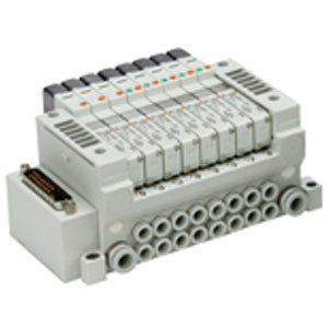 SMC VQ1400BN-51-Q VQ1000 Series 5 Port Solenoid Valve Base Mounted Plug-In Unit