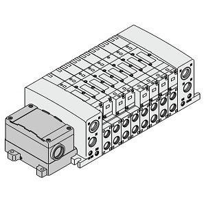 SMC VV5QC41-03N9TD0-N VQC4000 Series 5 Port Solenoid Valve Base Mounted Plug-in Unit T Kit (Terminal Block Box Kit) Manifold IP67 Compliant