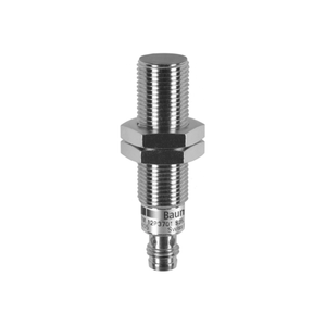 Baumer IFRM 12N1701/S35L (10225155) | NPN NO Inductive Proximity Sensor, 12mm Flush Mount, 4mm Range, M8 Connector, Brass Nickel Plated, IP67