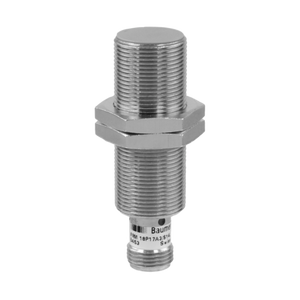 Baumer IFRM 18N37A3/S14L (11078658) | NPN NC Inductive Proximity Sensor, 18mm Quasi-Flush, 8mm Range, M12 Connector, Brass, IP67