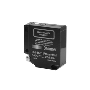 Baumer OADM 12U7430/S35A Laser Distance Sensor, 16-26mm, 0-10V Analog, M8 (Discontinued)