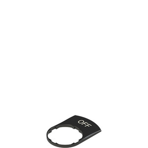 Pizzato VE TF12H12GB5 Black Label for Laser Engraving - Customizable Marking