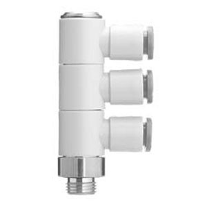 SMC KQ2VT11-35AP KQ2VT Series Inch Size One-touch Fittings Triple Universal Male Elbow With Face Seal