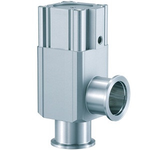 SMC XLA-40-2A93A XLA-2 Series Aluminum High Vacuum Angle Valve Normally Closed/Bellows Seal