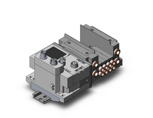 SMC SS5Y3-10S6ZE2-04B-N7D 4/5 port solenoid valve ss5y3 4 sta manifold base