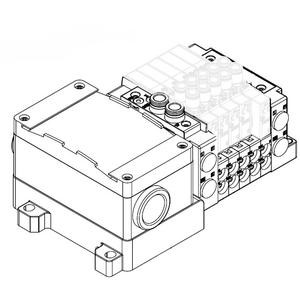 SMC SS5Y5-12T-05DS-ND SY3000·5000·7000 Series Plug-in Connector Connecting Base Terminal Block Box Type12