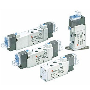 SMC SYJ5223-5MOD-M5 SYJ5000 Series 5 Port Solenoid Valve Rubber Seal Body Ported Single Valve