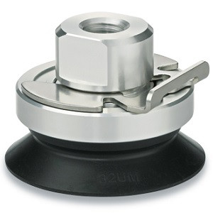 SMC ZP3E-TF125UMN-AL16 ZP3E Series High Rigidity Vacuum Pad (Vacuum Suction Cup) Flat Type With Groove Ball Joint Type With Adapter