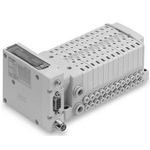 SMC SS0750-12N1N7SD0-D0 S0700 Series 5 Port Solenoid Plug-in Type Stacking Base S Kit (Serial Transmission) EX260 (For Output) Serial Transmission System Manifold