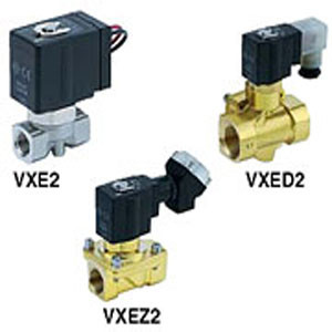 SMC VXE2250-02-5D1 VXE21/22/23 Series Direct Operated 2 Port Solenoid Valve, For Air, Water, Oil/Single Unit