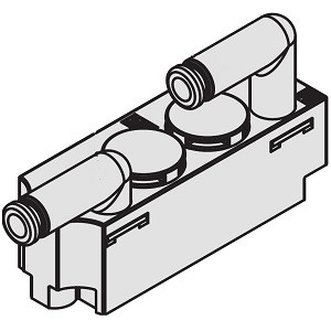 SMC JSY51M-6P-1AR-00 Port Block (External Pilot
