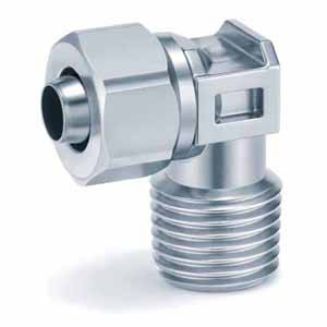 SMC KFG2L0403-01 KFG2 Series Stainless Steel 316 Insert FittingsMale KFG2L Elbow