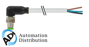 Murrelektronik 7000-08021-2300025 m8 male 90?? with cable, pur 3x0.25 gy ul/csa+drag chain 0.25m