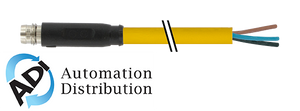 Murrelektronik 7000-08171-0110150 m8 male snap-in 0??, pvc 4x0.25 yellow, 1.5m
