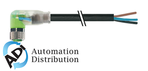 Murrelektronik 7000-08121-6300050 m8 female 90?? with cable led, pur 3x0.25 bk ul/csa+drag chain 0,5m