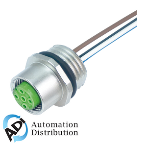 Murrelektronik 7000-13562-9720100 m12 female receptacle a-cod. front mount incl. nut, litzen pp 5x0,34 1m