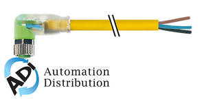 Murrelektronik 7000-08125-0100200 m8 female 90?? led npn, pvc 3x0.25 yellow, ul/csa 2m