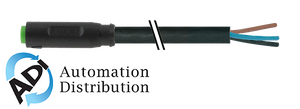 Murrelektronik 7000-08221-6310200 m8 female 0?? snap-in with cable, pur 4x0.25 bk ul/csa+drag chain 2m