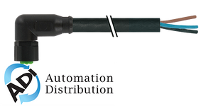 Murrelektronik 7005-08081-6200500 m8 female 90?? with cable lite, pur 3x0.25 bk ul/csa 5m