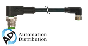 Murrelektronik 7000-40681-6500030 m12 male 90?? / m8 female 90??, pur 3x0.25 bk ul/csa+robot+drag chain 0,3m