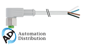 Murrelektronik 7014-12341-2140300 m12 female 90?? with cable f+b, pvc 4x0.34 gy ul/csa 3m