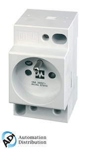 Murrelektronik 67910 msvd power socket ute, mounting rail