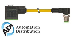 Murrelektronik 7000-40901-0160060 m12 male 90?? / msud valve plug form a 18mm, pvc 3x0.75 yellow, 0.6m