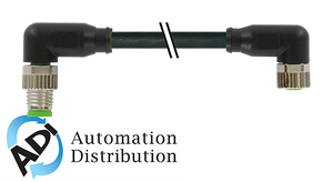 Murrelektronik 7000-88091-6510030 m8 male 90?? / m8 female 90??, pur 4x0.25 bk ul/csa+robot+drag chain 0.3m