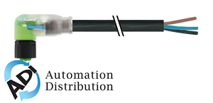 Murrelektronik 7005-08102-6110500 m8 female 90?? with cable led lite, pvc 4x0.25 bk ul/csa 5m