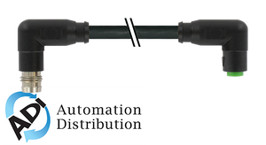 Murrelektronik 7000-88201-6300100 m8 male 90?? / m8 female 90?? snap-in, pur 3x0.25 bk ul/csa+drag chain 1m