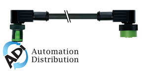 Murrelektronik 7050-40241-6330100 mq12 male 90?? / mq12 female 90??, pur 3x0.34 bk ul/csa+drag chain 1m