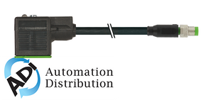 Murrelektronik 7000-88741-6130200 m8 male 0?? 3 pole / msud valve plug form b 10 mm, pvc 3x0.34 black 2m