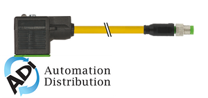 Murrelektronik 7000-88711-0130200 m8 male 0?? 4 pole / msud valve plug form a 18mm, pvc 3x0.34 yellow, 2m