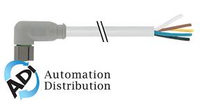 Murrelektronik 7014-08101-2110500 m8 female 90?? with cable f+b, pvc 4x0.25 gy ul/csa 5m