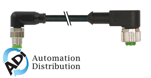 Murrelektronik 7000-88351-6510050 m8 male 90?? / m12 female 90??, pur 4x0.25 black robot, drag ch 0.5m